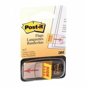 POST-IT INDEX 680-31 TOXO "SIGN HERE" YELLOW