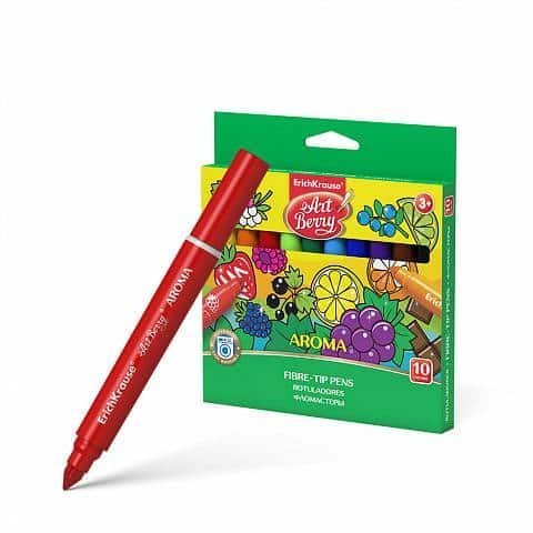 ErichKrause Artberry Fibre-tip Pens Aroma Easy Washable 10 Colors N.36410