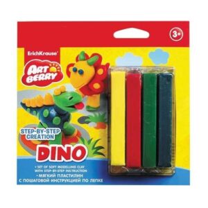 ERICHKRAUSE ARTBERRY MODELLING CLAY DINO STEP-BY-STEP CREATION 4COL. WITH INSTRUCTION 38540