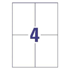 TTO WHITE ECONOMY LABELS 105X148MM 105148