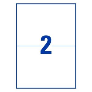 TTO WHITE ECONOMY LABELS  210X148MM 210148