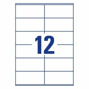 TTO WHITE ECONOMY LABELS 105X48MM 105048