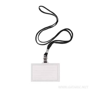 TTO NAME BADGE HOLDER & LANYARD BLACK EACH 405444