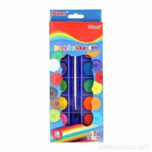 TTS WATERCOLORS PREMIUM 12 COLOURS + BRUSH  28MM 405631