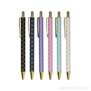 TTO ELEGANT RETRACTABLE BALLPOINT PEN SIREN BLUE 408041 EACH