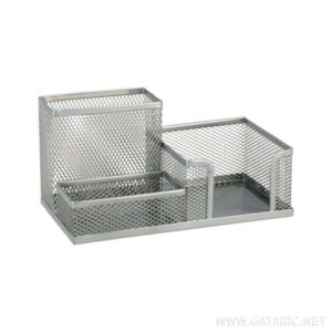 TTO DESK ORGANIZER WITH 3 PARTS 408828 SILVER