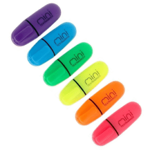 TTO MINI HIGHLIGHTERS NEON COLOURS (6PCS) 409173