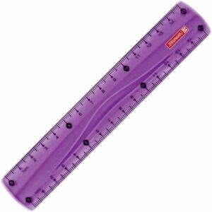 BRUNNEN RULER 15CM PURPLE
