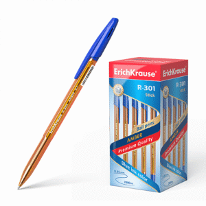ERICHKRAUSE BALLPOINT PEN R-301 AMBER STICK BLUE 31058