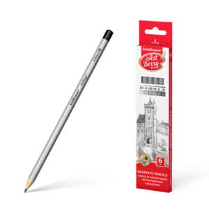 ERICHKRAUSE ARTBERRY GRAPHITE HEXAGONAL PENCIL 2H,H,HB,HB,B,2B (6PCS) 45389