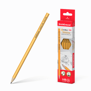 ERICHKRAUSE GRAPHITE HEXAGONAL PENCIL AMBER 100 HB 45598/45476