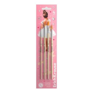 ERICHKRAUSE SYNTHETIC BRUSHES FOR WATERCOLOR AND GOUACHE POINTS (4PCS) 61812