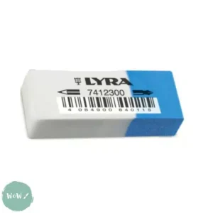LYRA ERASER COMINATION WHITE/BLUE L-7412300
