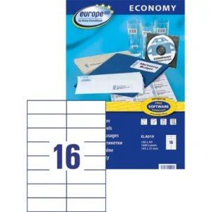 ECONOMY/AVERY LABELS 105X37MM ELA019