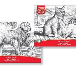 ERICHKRAUSE ARTBERRY DRAWING PAD PETS GRAPHICS A4 (40sheets) 43207