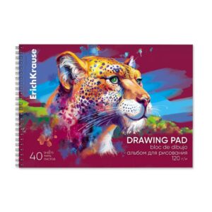 ERICHKRAUSE SPIRAL DRAWING PAD SAFARI A4 40 SHEETS 61523