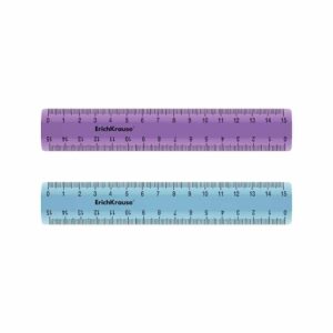 ERICHKRAUSE PLASTIC  BLUE OR LILAC RULER 15cm 52981