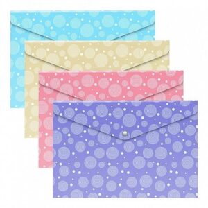 ERICHKRAUSE ENVELOPE FOLDER PASTEL DOTS SEMITRANSPARENT A4 ASS. COL. 53292