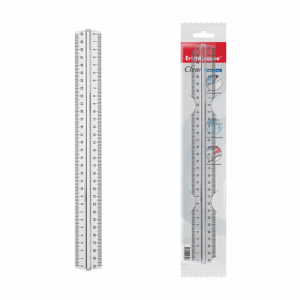 ERICHKRAUSE RULER FINGER GRIP CLEAR 30cm 39081