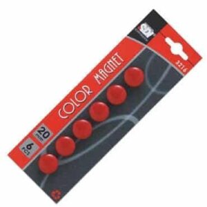 SDI COLOUR MAGNET 20MM 6PCS N.3216