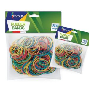 FORPUS RUBBER BANDS COLOUR 100G FO80105