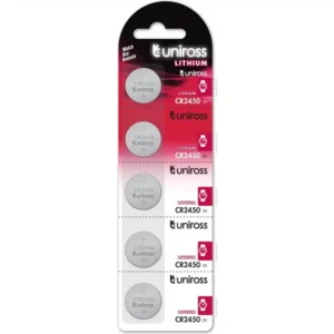 UNIROSS LITHIUM-BUTTON CELL CR2450 BATTERY (5PACK)