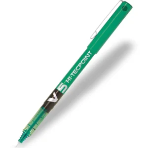 PILOT PEN V5 HI-TECPOINT 0.5MM GREEN BX-V5