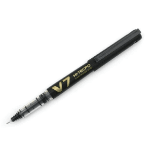 PILOT PEN V7 HI-TECPOINT 0.7MM FINE BLK BX-V7-B