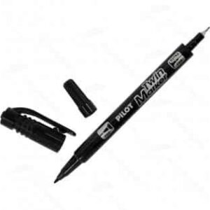 PILOT MARKER TWIN EXTRA FINE BLACK BEGREEN SCA-TM-B-BG