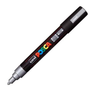 POSCA PAINT MARKER MEDIUM SILVER PC-5M