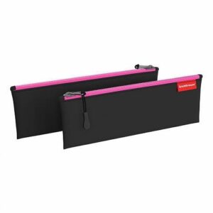 ERICHKRAUSE PENCIL CASE 220X90MM BLACK&PINK N.49042