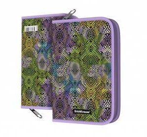 ERICHKRAUSE PLASTIC PENCIL CASE-BOOK WITHOUT FILLING 135X205 PURPLE PYTH N.49389