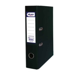 SKAG PREMIUM BOX FILE A4 PVC 8CM BLACK 8/32