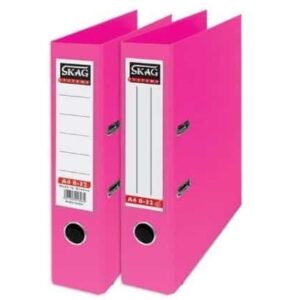 SKAG PREMIUM BOX FILE A4 PVC 8CM PINK 8/32