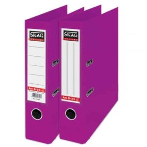 SKAG PREMIUM BOX FILE A4 PVC 8CM PURPLE 8/32