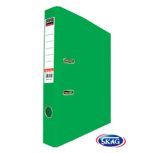 SKAG PREMIUM BOX FILE A4 PVC 4CM NARROW GREEN 4/32