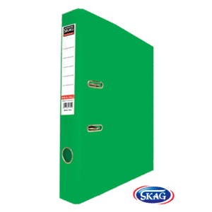 SKAG PREMIUM BOX FILE F/SC PVC 4CM  GREEN 4/34