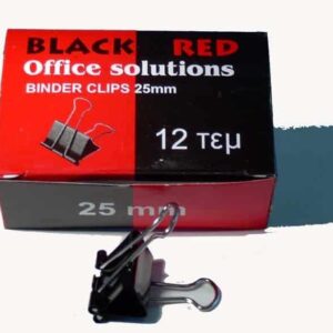 B/R BINDER CLIPS 25MM(12PCS) BR40002