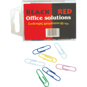 B/R PAPER CLIPS 28MM BOX COLOUR  BR00127