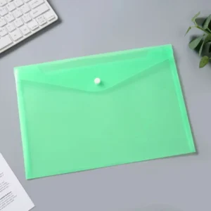 CLEAR BAG PVC A5 GREEN SA5-GR