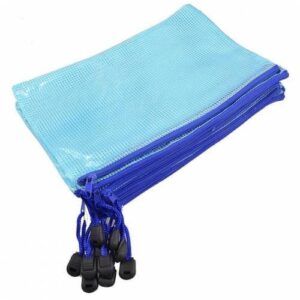 BAG WITH ZIP A5 BLUE