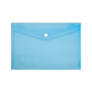 CLEAR BAG PVC A4  BLUE SA4-BL