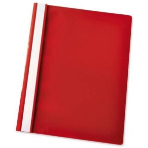 ESSELTE PVC A4 FLAT FILE RED 28316