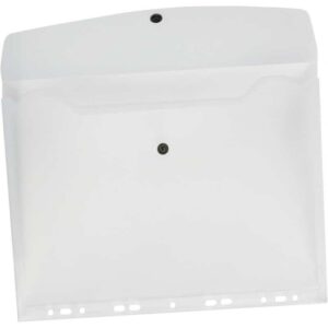 PVC  BAG A4 WITH BUTTON & 11-HOLES FOR FILLING ZP045A/120-1461