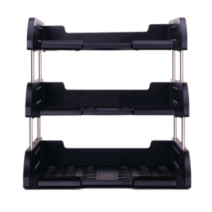 DELI PVC TRAY 3-TIER BLACK DL-9217-B