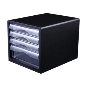 DELI 4-DRAWER FILE CABINET BLK DL-E9774-B