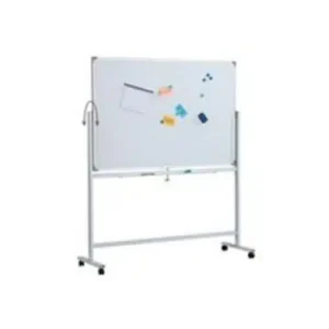 WHITEBOARD MAGNETIC ALUMINIUM FRAME 90X120 W/WHEELS WBSA0912