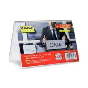 ACRYLIC NAME CARD STAND 120X80MM K-393