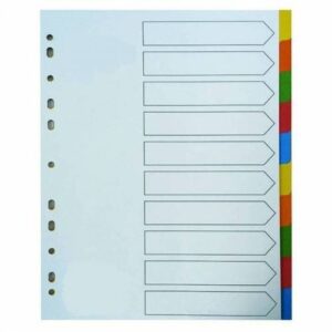 RENO KARTON DIVIDER 10-TABS  PF-10C/F-10HN R