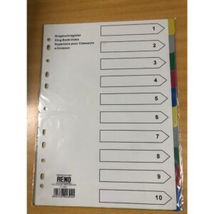RENO DIVIDER PVC INDEX 10 TAPS COLOUR F-10C R